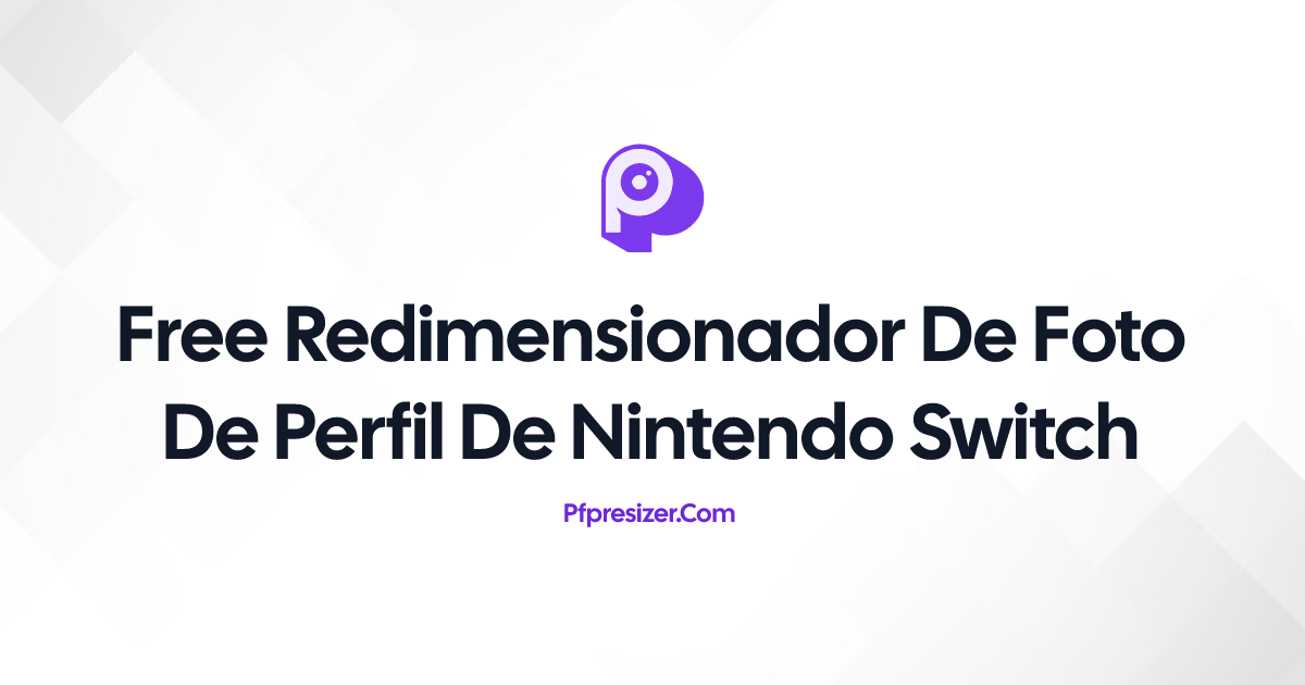 Redimensionador de foto de perfil de Nintendo Switch · PFP Resizer