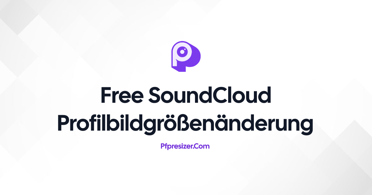 SoundCloud Profilbildgrößenänderung · PFP Resizer